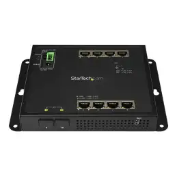 StarTech.com Switch Gigabit Ethernet géré à 8 ports avec 2 connexions SFP - Fixation murale et accès e... (IES101G2SFPW)_2